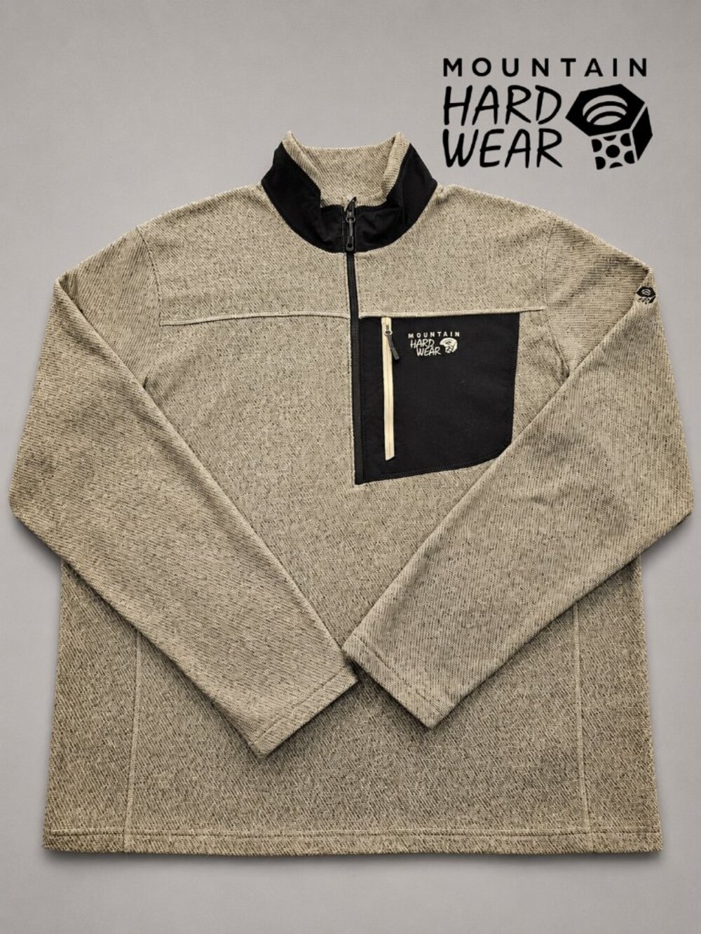 Mountain Hardwear Toasty Twill Fleece 1/2 Zip Pullover Men's XL